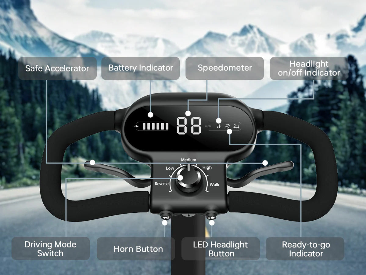🌍 Eco S3 Mobility – Foldable 4-Wheel Electric Scoot ✨
