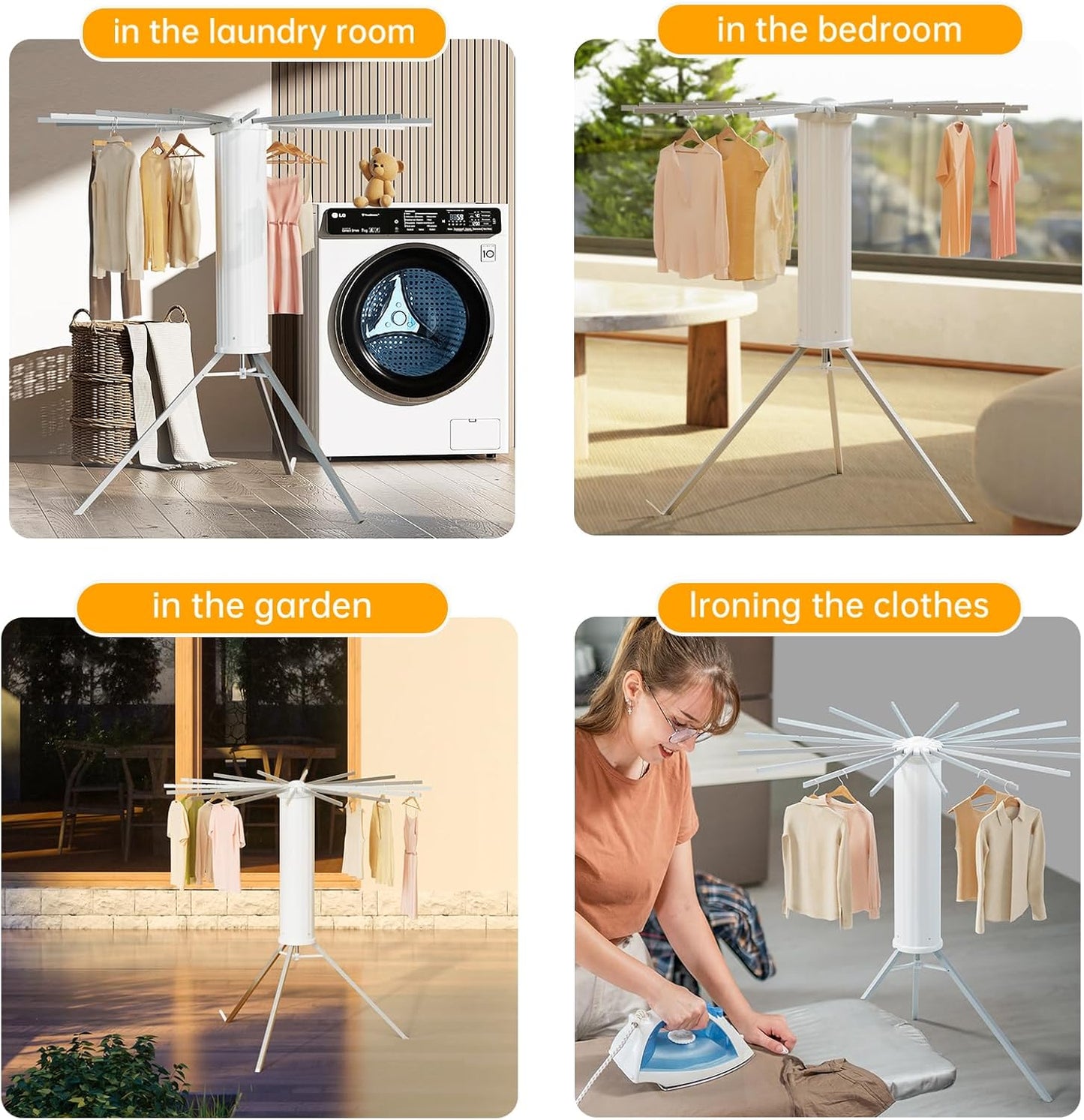 DryEase 360° roterende droogrek