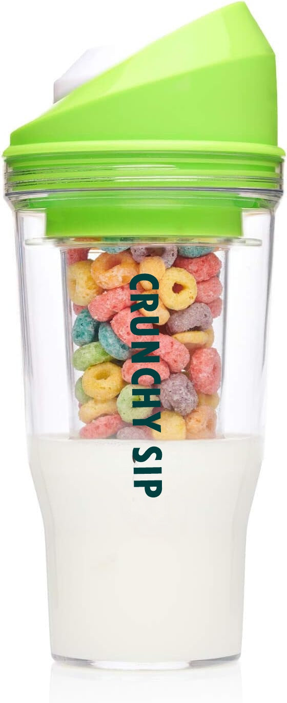 🥛✨ Crunchy Sip™ – The Ultimate Breakfast & Beyond To-Go Cup