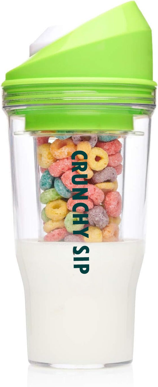 🥛✨ Crunchy Sip™ – The Ultimate Breakfast & Beyond To-Go Cup