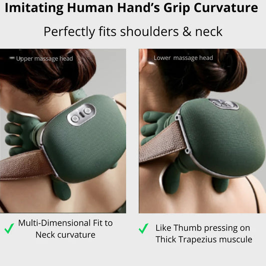 🌿 Portable Neck & Back Relaxing Massager