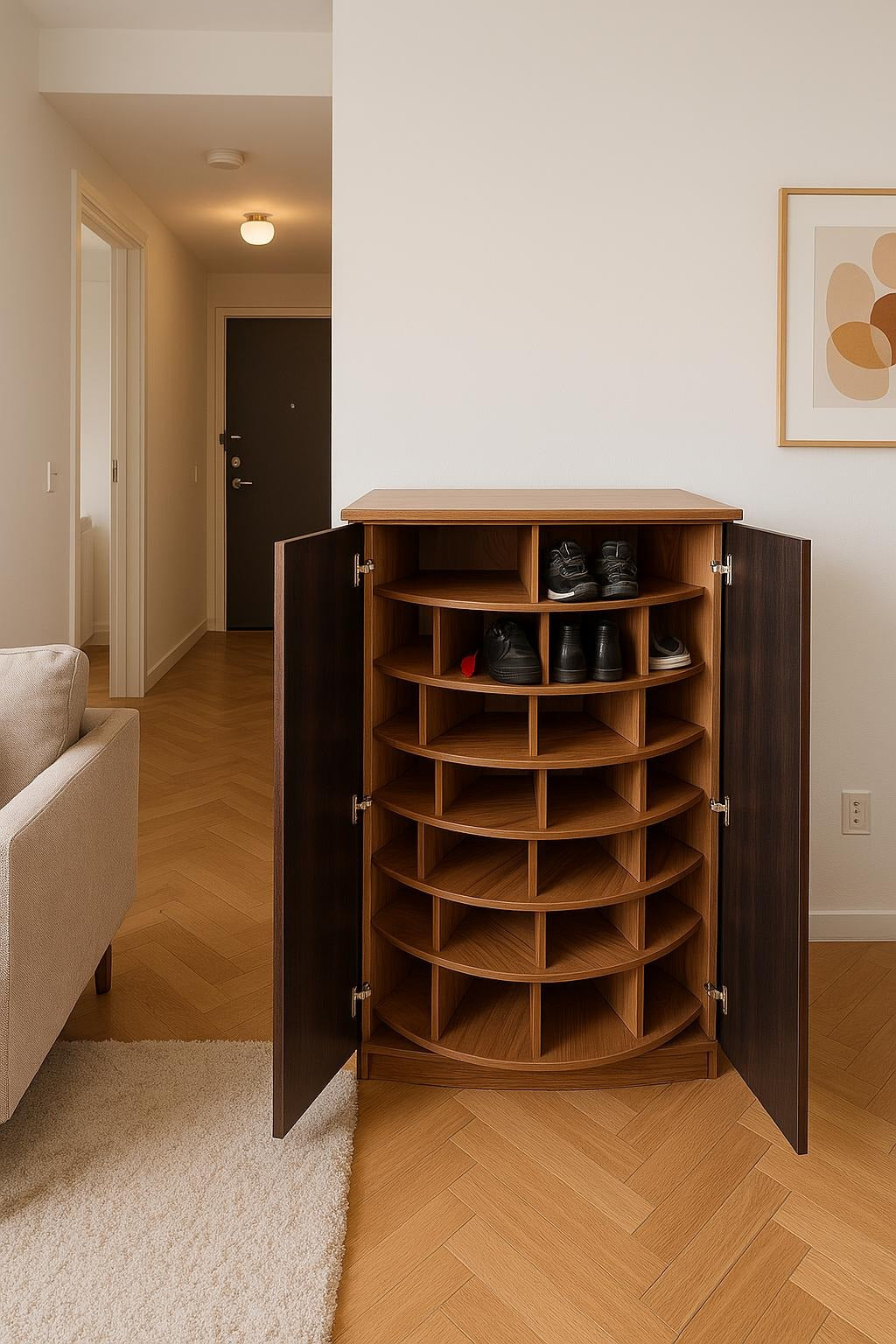 ShoeVault – Spin Shoe Rack 👟✨