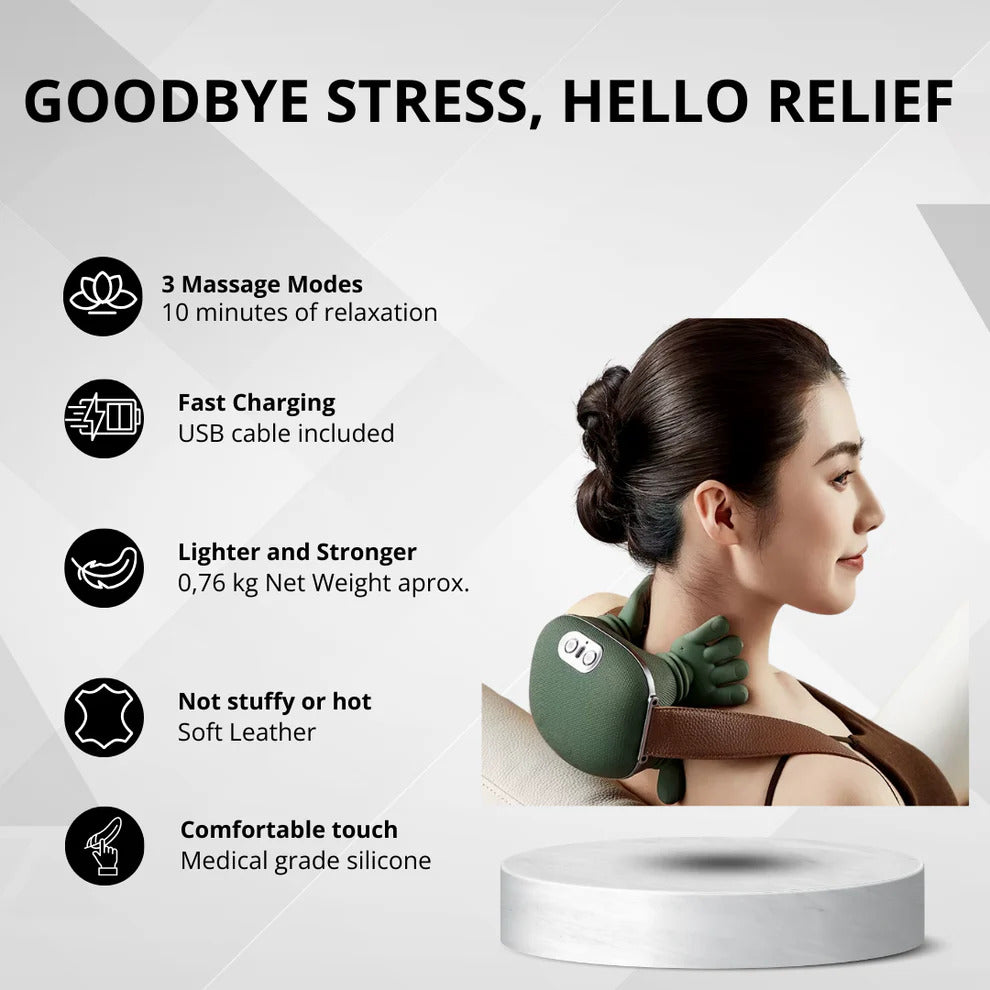 🌿 Portable Neck & Back Relaxing Massager
