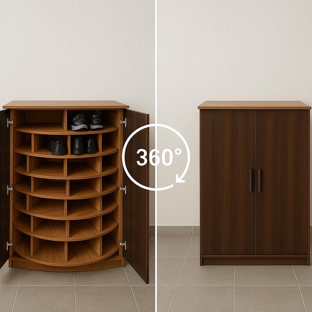 ShoeVault – Spin Shoe Rack 👟✨