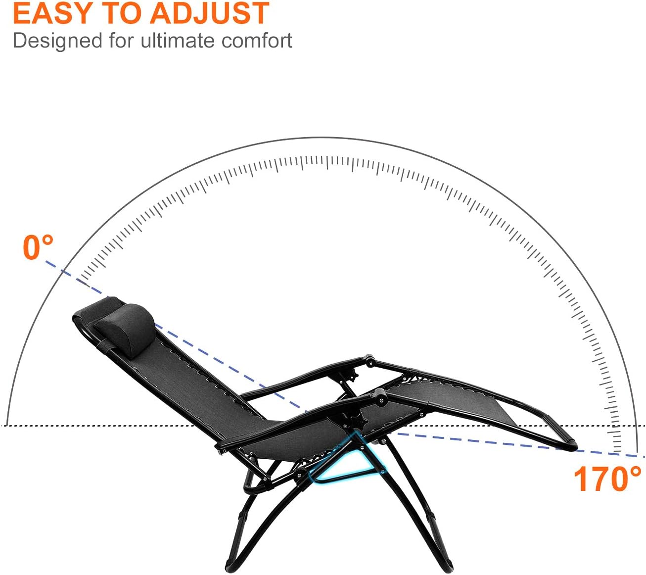 🌍 Zero Gravity Chair – Set of 2