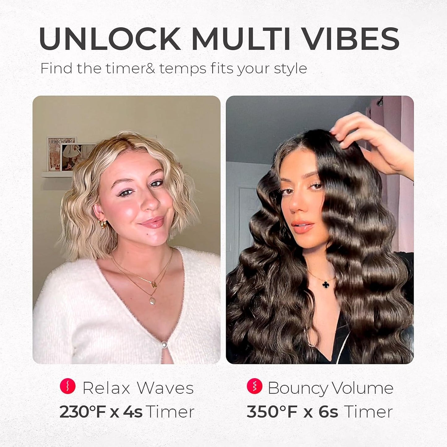 💖 WaveWhisper™ Ionic Curler – Effortless Beach Waves in Seconds 🌊✨