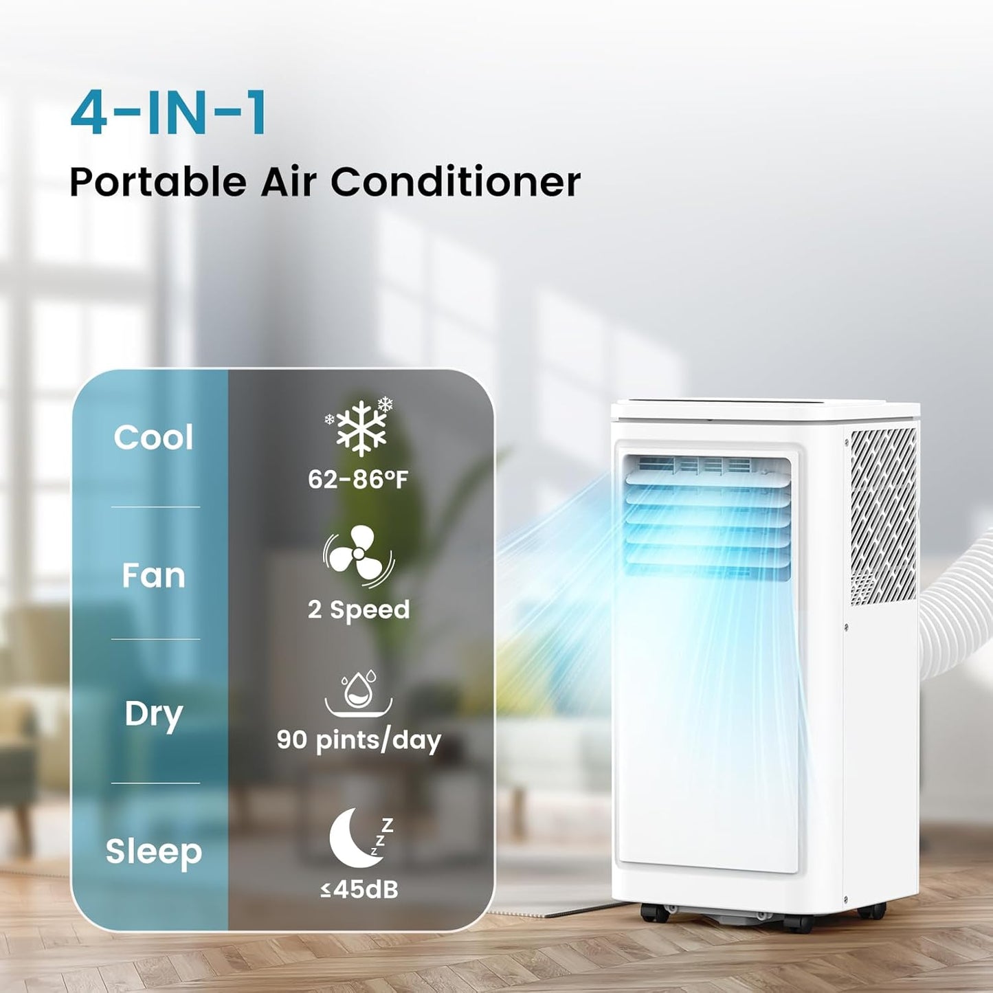 ❄️ FrostFlow™ 8000 BTU Portable AC Unit