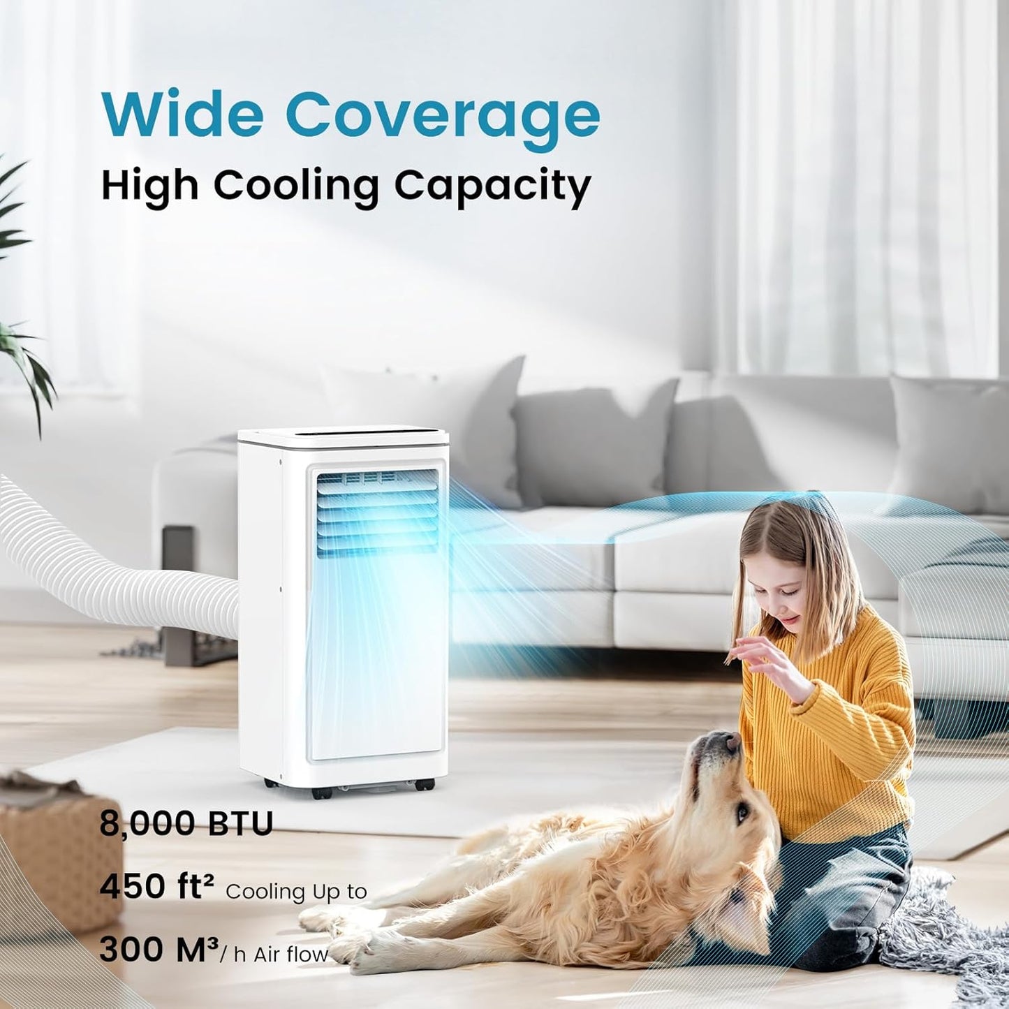 ❄️ FrostFlow™ 8000 BTU Portable AC Unit