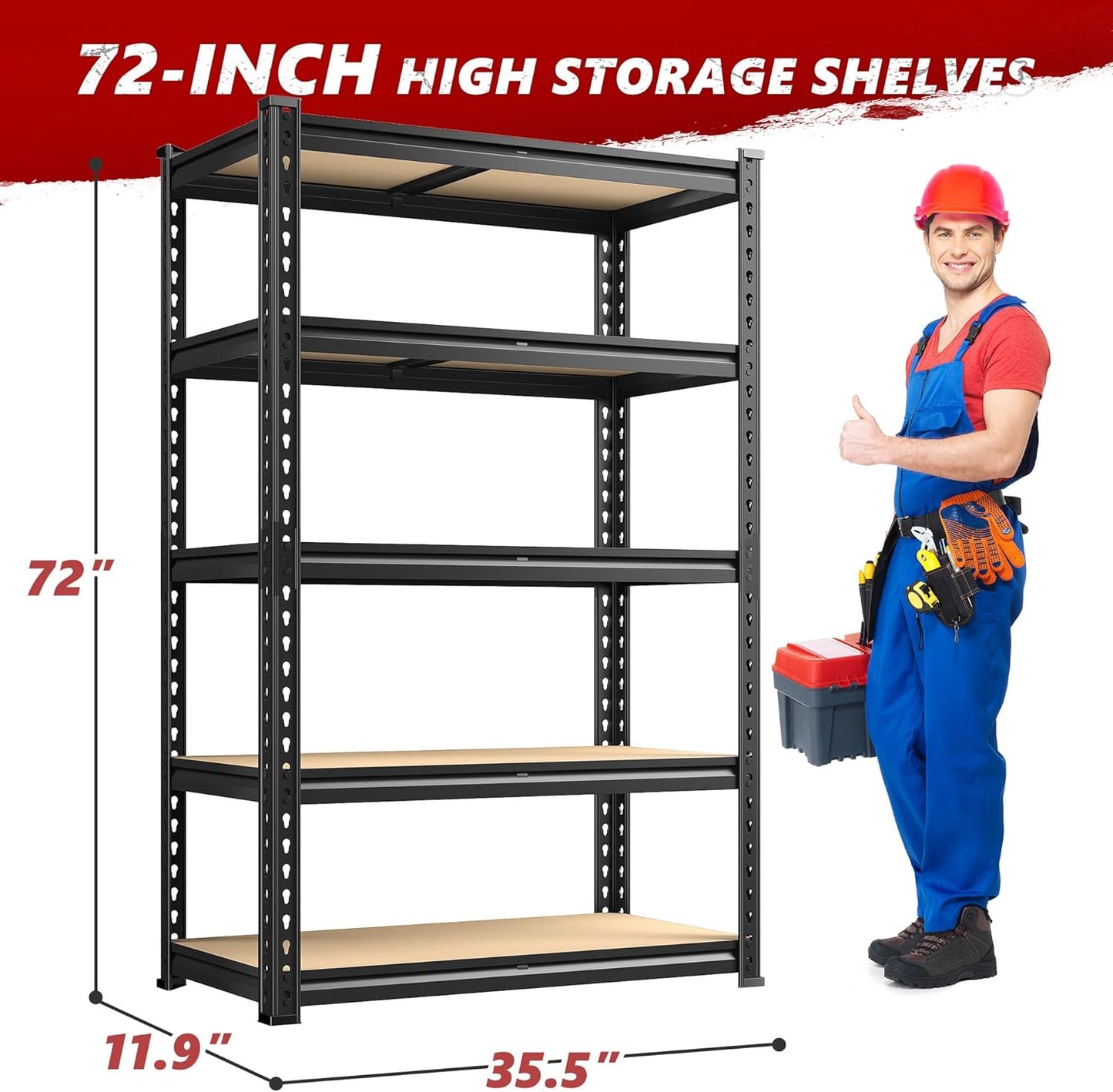 🛠️ TitanStack™ 5X – Industrial-Grade 5-Tier Storage Powerhouse ⚙️🏗️