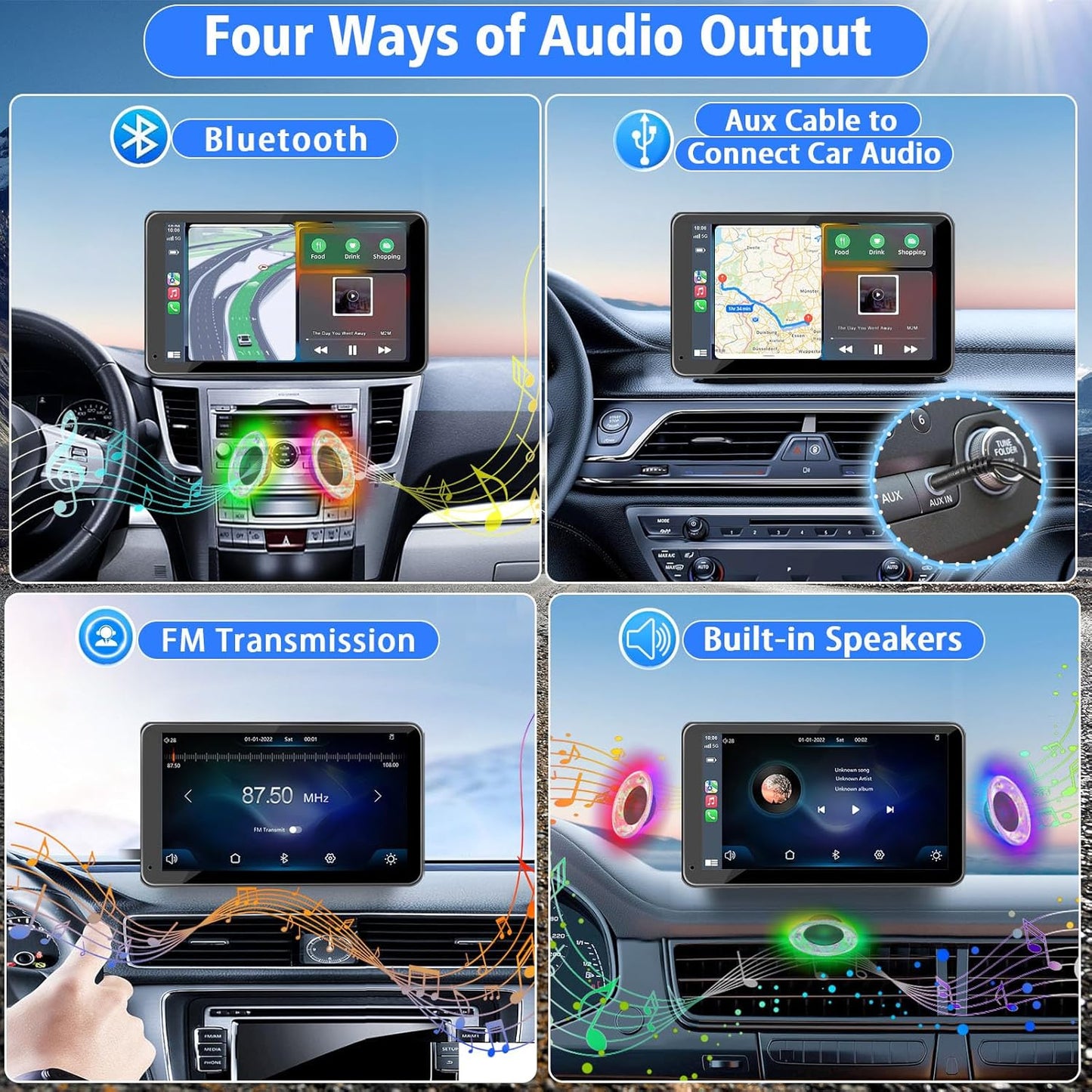 🚗 DriveSync™ 7" Smart Car Display