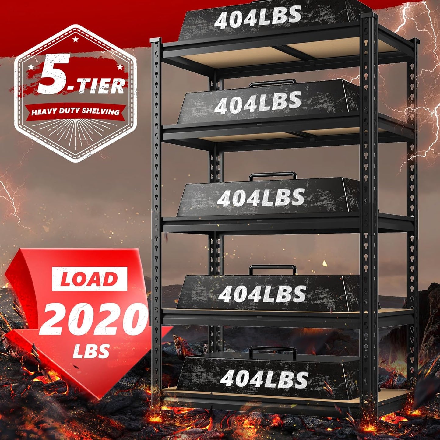 🛠️ TitanStack™ 5X – Industrial-Grade 5-Tier Storage Powerhouse ⚙️🏗️