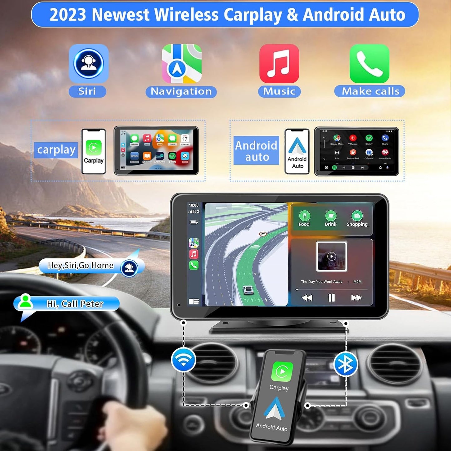 🚗 DriveSync™ 7" Smart Car Display
