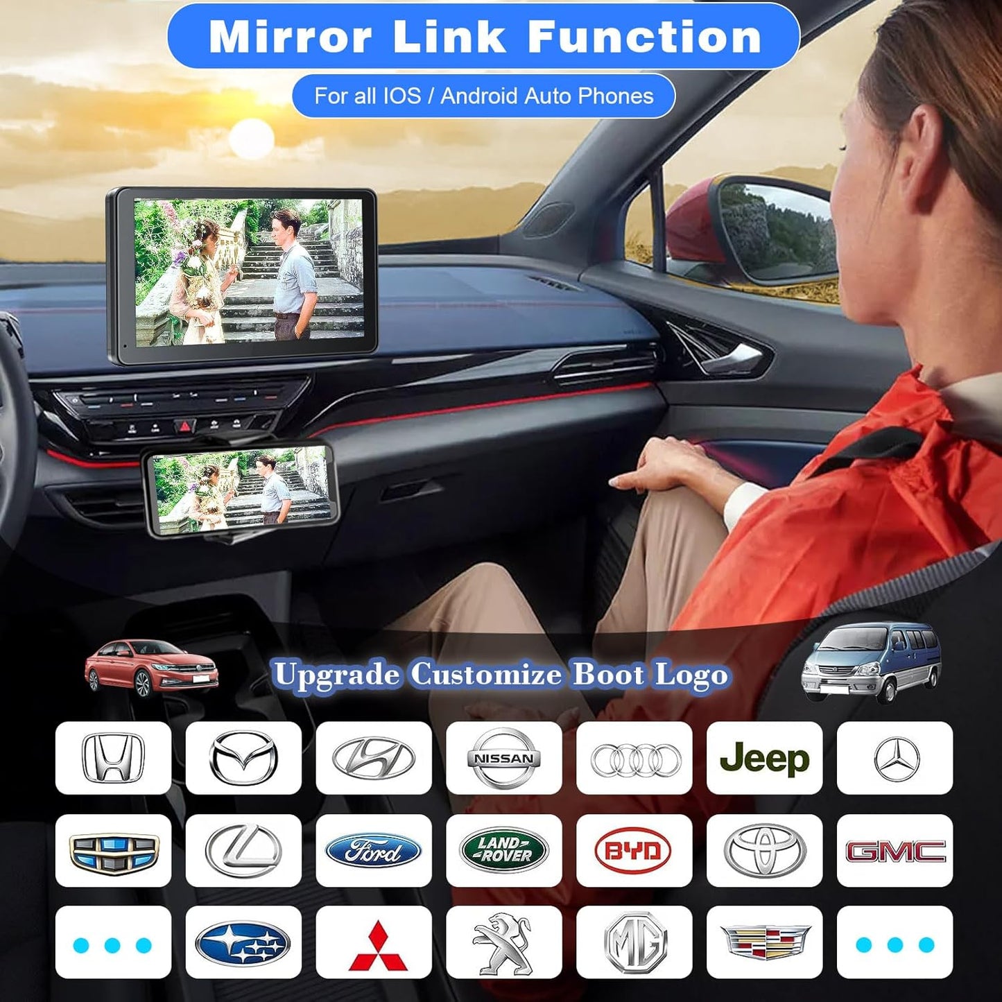 🚗 DriveSync™ 7" Smart Car Display