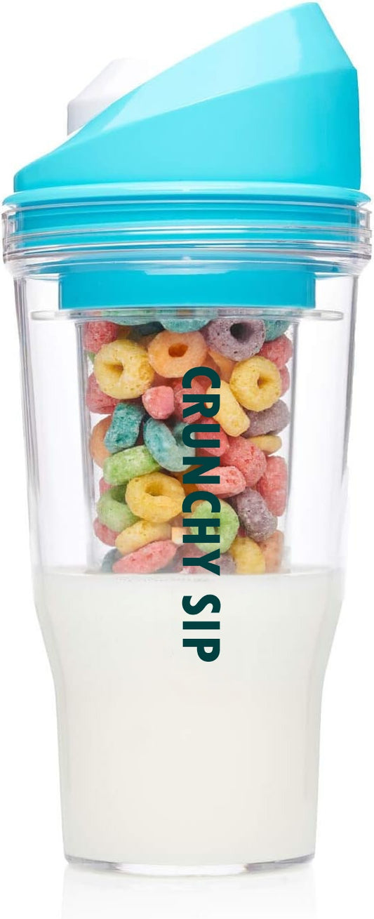 🥛✨ Crunchy Sip™ – The Ultimate Breakfast & Beyond To-Go Cup