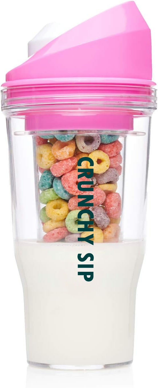 🥛✨ Crunchy Sip™ – The Ultimate Breakfast & Beyond To-Go Cup
